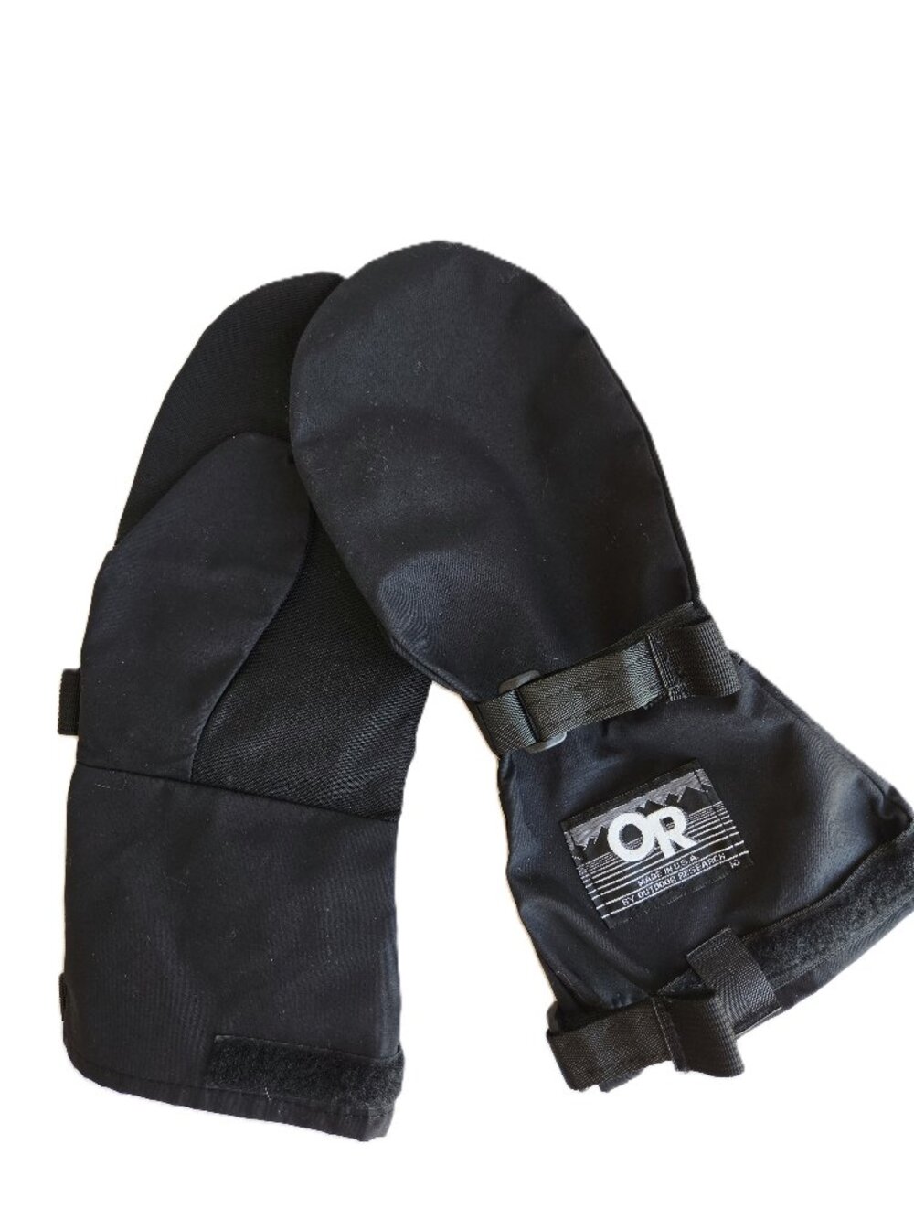 Vintage Outdoor Reseatch Made in USA Gore-Tex Basic Mitt Shell Mitten Black Sz.S